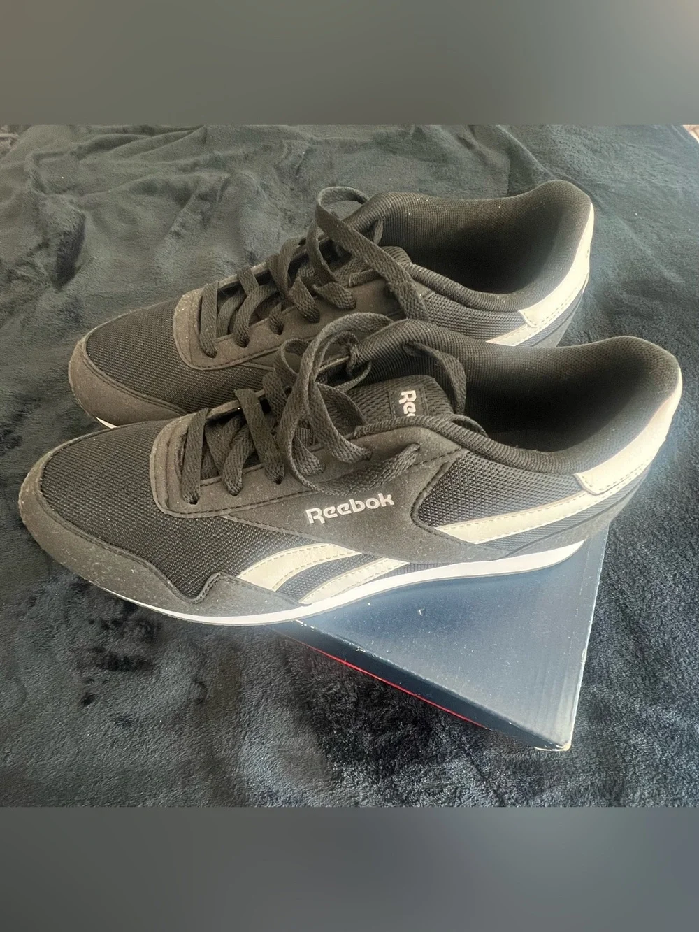 Reebok Women’s Black and White Retro Runner Sneakers